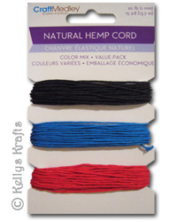 Natural Hemp Cord, Bold (15 yards)