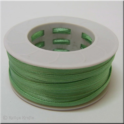 3mm Satin Ribbon, Emerald - 1 Roll x 50 Metres (RIB362) - Click Image to Close