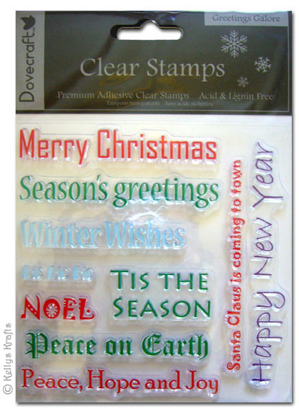 (image for) *Large Clear Stamps* - Christmas Greetings Galore