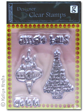 Clear Stamps - Christmas Tree, Baubles, Jingle Bells, Fa La La