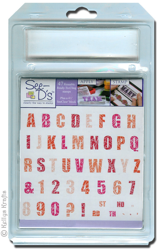 (image for) See D's Letters + Numbers, Large Swirl (includes acrylic block)