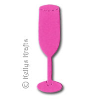 Champagne Flute Die Cut Shapes (Pack of 10) - Click Image to Close