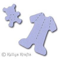 Romper Suit & Teddy Die Cut Shapes (Pack of 6) - Click Image to Close