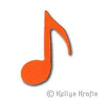 (image for) Single Music Note Die Cut Shapes (Pack of 10)