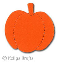 Orange Pumpkin (no face) Die Cut Shapes (Pack of 10) - Click Image to Close