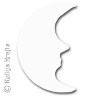 White Crescent Moon Die Cut Shapes (Pack of 10) - Click Image to Close