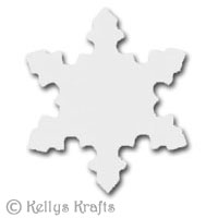 White Snowflake Die Cut Shapes (Pack of 10) - Click Image to Close