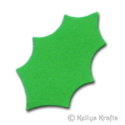 Holly Leaf Xmas Die Cut Shapes, Bright Green (Pack of 10) Holly Leaf Xmas Die Cut Shapes, Bright Green (Pack of 10)