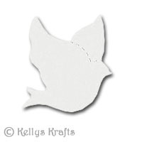 Dove Die Cut Shapes, White (Pack of 10) - Click Image to Close