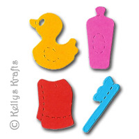 Bathtime Accessories Die Cut Shapes (Pack of 20) - Click Image to Close