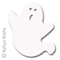 Large White Ghost Die Cut Shapes (Pack of 10) - Click Image to Close