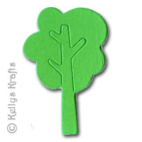 Green Trees Die Cut Shapes (Pack of 10) - Click Image to Close