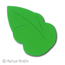 Large Green Leaf Die Cut Shapes (Pack of 10) - Click Image to Close