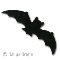 Black Bats Die Cut Shapes (Pack of 10) - Click Image to Close