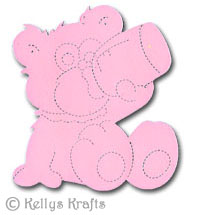 Teddy Bear with Bottle Die Cut Shapes (Pack of 6) - Click Image to Close