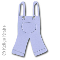 Baby Dungarees Die Cut Shapes (Pack of 6) - Click Image to Close