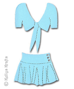 (image for) Tie-Top & Skirt Outfit Die Cut Shapes (Pack of 10)
