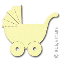 Baby Pram/Carriage Die Cut Shapes (Pack of 6) - Click Image to Close
