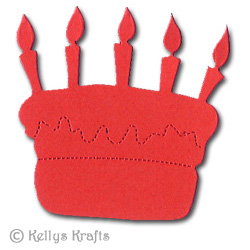 Birthday Cake Die Cut Shapes (Pack of 10) - Click Image to Close