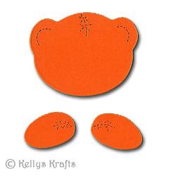 Teddy Bear Face & Paws Die Cut Shapes (Pack of 10)