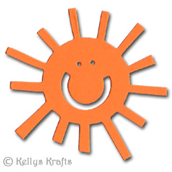Large Sunshine With Face Die Cut Shapes (Pack of 10) - Click Image to Close