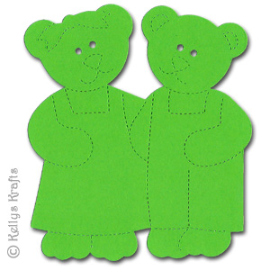 Mum + Dad Teddy Bears Die Cut Shapes (Pack of 10) - Click Image to Close
