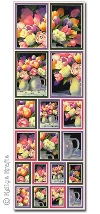 Stickers - Floral, Tulip Flowers (1 Sheet) - Click Image to Close