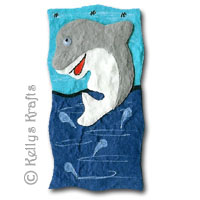 Mulberry Card Topper - Dolphin - Click Image to Close