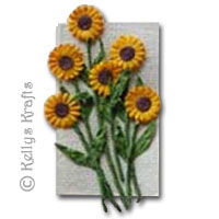 Mulberry Card Topper - Sunflowers - Click Image to Close