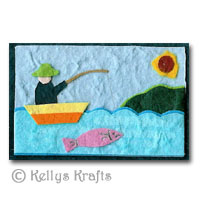 Mulberry Card Topper - Fisherman Mulberry Card Topper - Fisherman