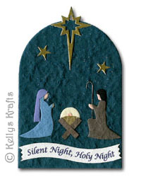 Christmas Mulberry Card Topper - Nativity Religious