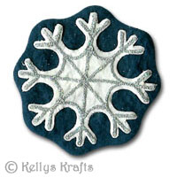 Christmas Mulberry Card Topper, Snowflake