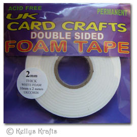 Roll of Double Sided Sticky Foam (2mtrs) 2mm Thick