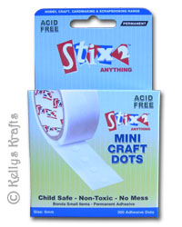 Mini Craft Glue Dots, 6mm (Pack of 300)