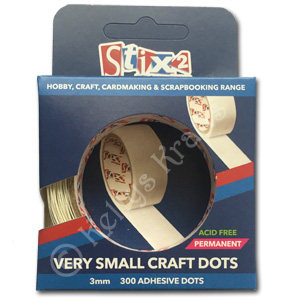 Very Small Craft Glue Dots, 3mm (Pack of 300)
