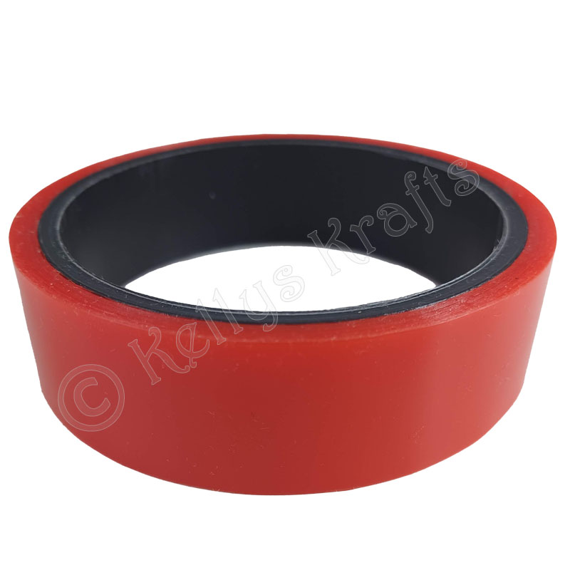 (image for) Clear Double Sided Super Sticky Red-Liner Tape, 24mm x 5mtrs