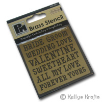 Embossing Stencil - Love Messages (PMA3017)
