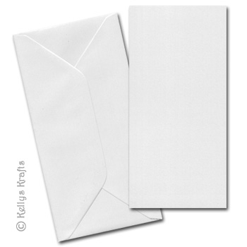 White DL Card Blank + Envelope (Pack of 1)