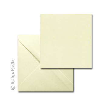 Ivory 5"x5" Square Card Blank + Envelope (Pack of 1)