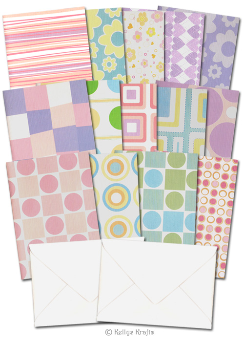 Set of 14 "All Occasions" Patterned A6 Card Blanks