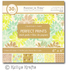 6 x 6 Patterned Papers - Perfect Prints, Sandstorm (30 Sheets)