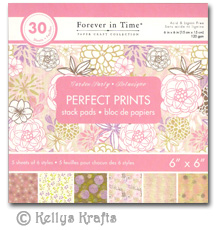 6 x 6 Patterned Papers - Perfect Prints, Garden Party (30 Sheets)