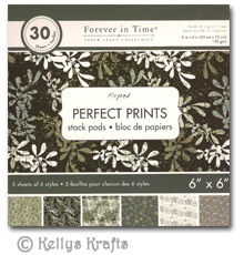 6 x 6 Patterned Papers - Perfect Prints, Oxford (30 Sheets)