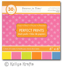 6 x 6 Patterned Papers - Perfect Prints, Stars Fruit (30 Sheets)