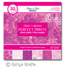 6 x 6 Patterned Papers - Perfect Prints, Heat (30 Sheets)