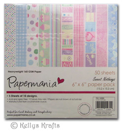 6 x 6 Patterned Papers - Sweet Nothings (50 Sheets)