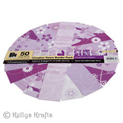 12 x 2 Patterned Papers - Papermania, Amethyst Infusion