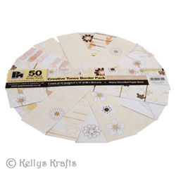 12 x 2 Patterned Papers - Papermania, Antique Cream