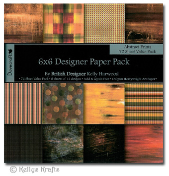 6 x 6 Patterned Papers - Dovecraft, Abstract Prints (72 Sheets)