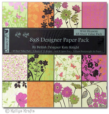 8 x 8 Patterned Papers - Dovecraft, Wild Blossom (48 Sheets)